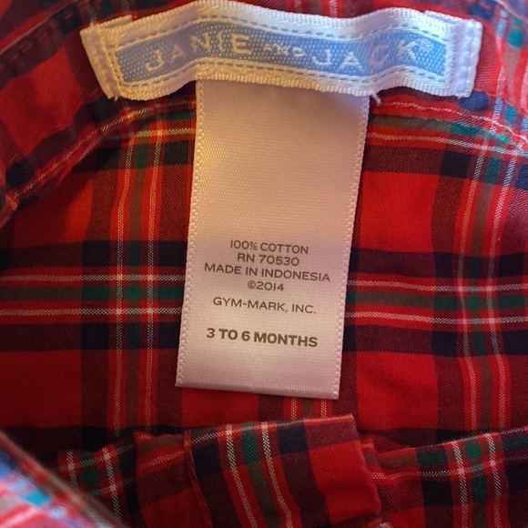 Janie and Jack button down Size 3-6m - Picture 4 of 7